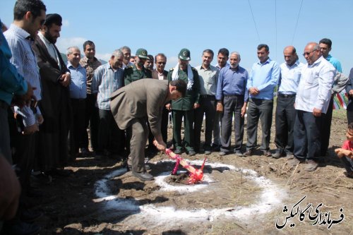 آغاز عملیات اجرایی ساختمان حوزه مقاومت بسیج بخش لوه با حضور فرماندار گالیکش