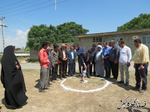 مراسم کلنگ زنی طرح هادی روستای محمودآباد گالیکش انجام شد