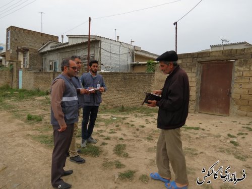 بازدید میدانی از سرشماری حضوری نفوس و مسکن شهرستان گالیکش