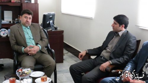 دیدار مدیرکل راهداری و حمل و نقل جاده ای گلستان با فرماندار گالیکش