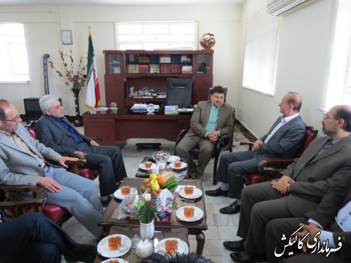 دیدار مدیر کل آب منطقه ای گلستان با فرماندار و رییس ستاد انتخابات گالیکش 