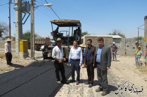 در دولت تدبیر وامید معابر نیمی از روستاهای بخش لوه گالیکش آسفالت شد