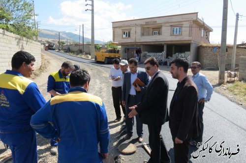 در دولت تدبیر وامید معابر نیمی از روستاهای بخش لوه گالیکش آسفالت شد