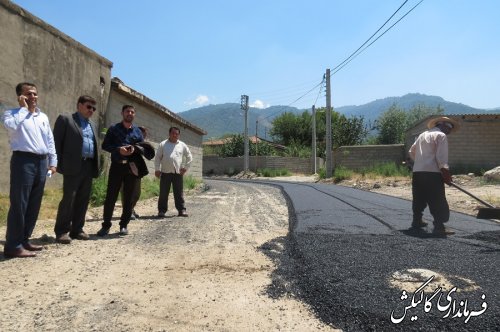 در دولت تدبیر وامید معابر نیمی از روستاهای بخش لوه گالیکش آسفالت شد