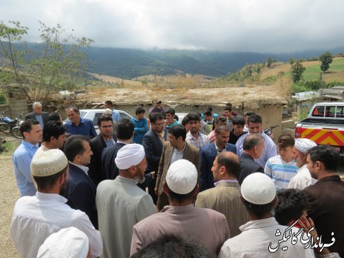 بازدید میدانی و دیدار با اهالی سه روستای محروم و کوهستانی گالیکش