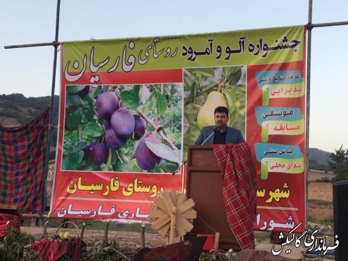 سومین «جشنواره آلو و امرود» روستای فارسیان شهرستان گالیکش برگزار شد