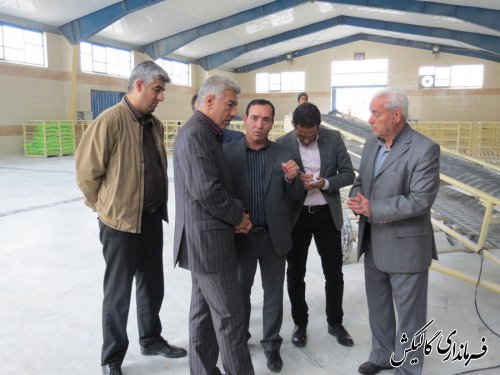 فرماندار گالیکش از کارخانه تولید آرد کوثر بازدید کرد