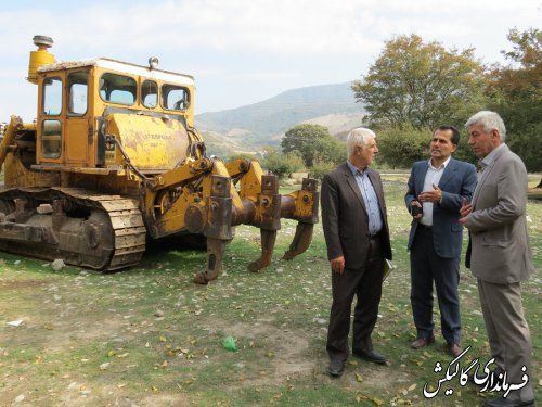 بازدید فرماندار گالیکش از محل احداث پروژه دهکده گیاهان دارویی شهرستان