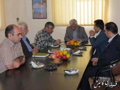 جلسه فرماندار گالیکش با پیمانکار پروژه بزرگراه گالیکش-تنگراه