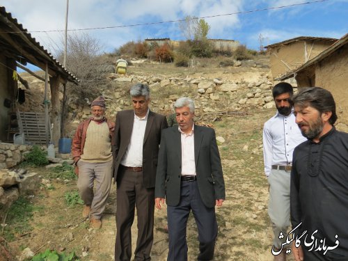 بازدید فرماندار گالیکش از روستای محروم سیجان