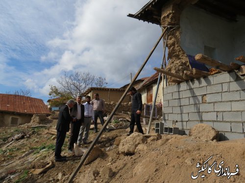 بازدید فرماندار گالیکش از روستای محروم سیجان