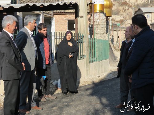 سه هزار و ۱۰۰ متر مربع از معابر روستای فرنگ از توابع بخش مرکزی گالیکش آسفالت شد