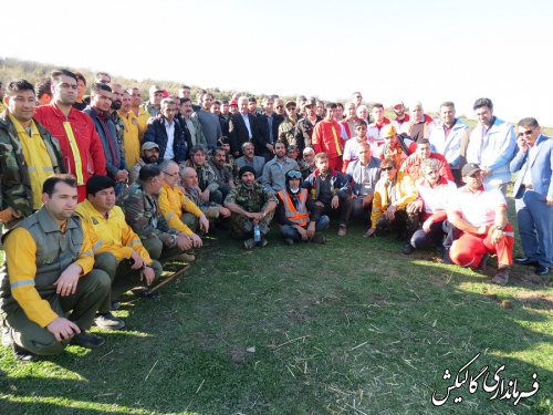 مانور استانی اطفاء حریق در شهرستان گالیکش برگزار شد