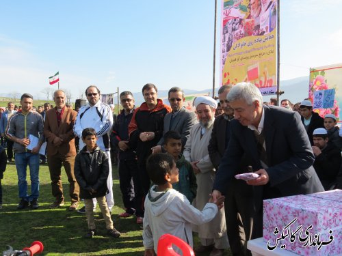 همایش پیاده‌روی خانوادگی و بازیهای محلی در آق‌قمیش شهرستان گالیکش برگزار شد