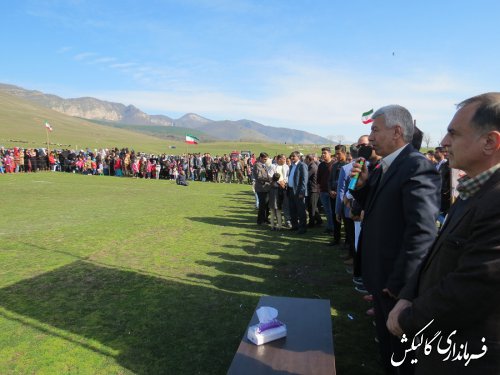 همایش پیاده‌روی خانوادگی و بازیهای محلی در آق‌قمیش شهرستان گالیکش برگزار شد