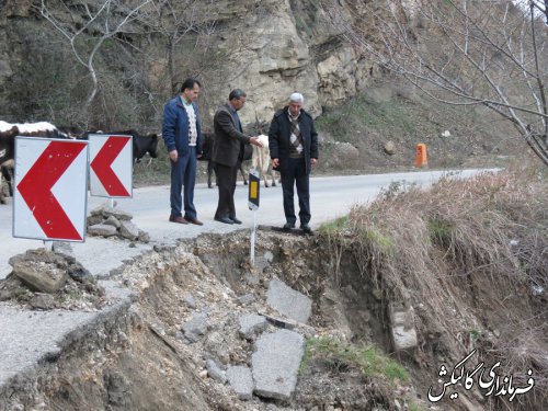 فرماندار گالیکش از محور کوهستانی دهستان نیلکوه بازدید کرد 