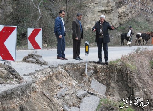 فرماندار گالیکش از محور کوهستانی دهستان نیلکوه بازدید کرد 