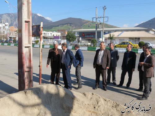 بازدید میدانی فرماندار از وضعیت معابر، مبلمان و سیمای شهری گالیکش