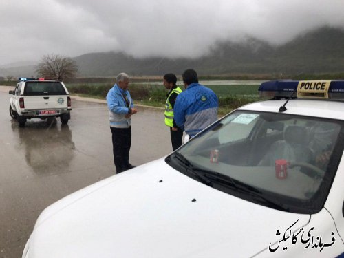 بازدید فرماندار گالیکش از جاده‌های مواصلاتی شهرستان