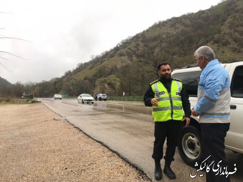 بازدید فرماندار گالیکش از جاده‌های مواصلاتی شهرستان