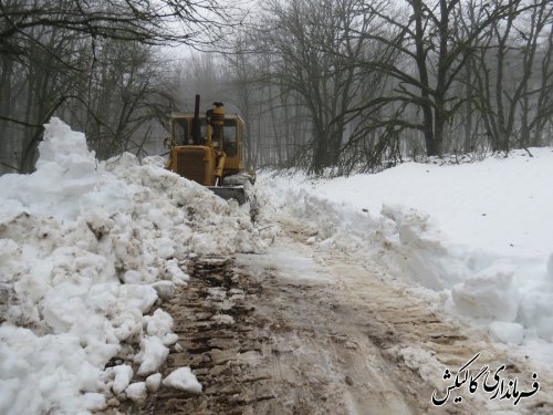 جاده ارتباطی روستای کندسکوه شهرستان گالیکش بازگشایی شد