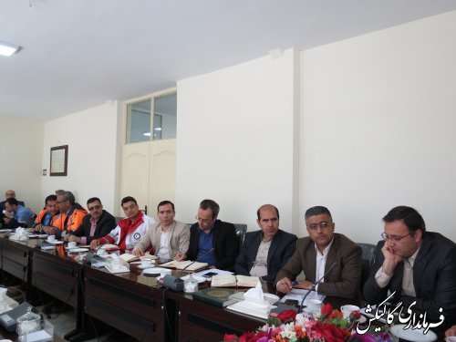 جلسه شورای هماهنگی مدیریت بحران شهرستان گالیکش برگزار شد