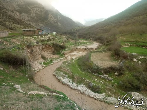 بخشی از آب سد حسین آباد کالپوش رهاسازی شد