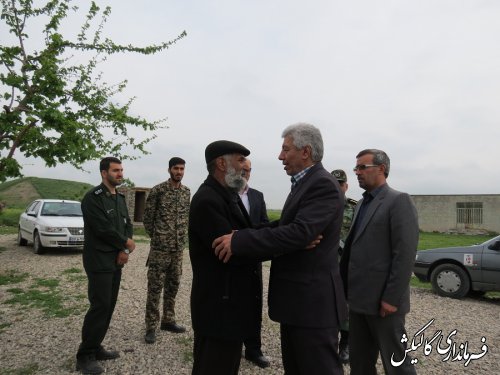  دیدار و دلجویی مسئولین شهرستان گالیکش با خانواده معزز شهید مدافع حرم سروان "صادق شیبک"