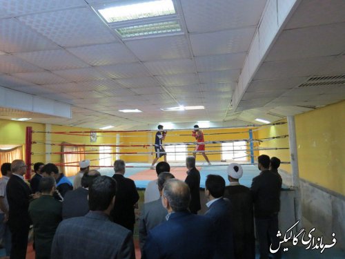 نخستین خانه بوکس شهرستان گالیکش افتتاح شد