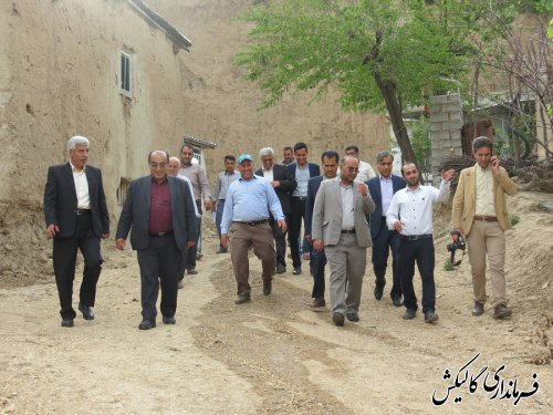 بازدید مشترک فرماندار گالیکش بهمراه برخی از مدیران استانی از وضعیت روستاهای بخش مرکزی