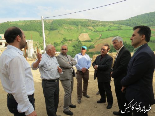 بازدید مشترک فرماندار گالیکش بهمراه برخی از مدیران استانی از وضعیت روستاهای بخش مرکزی