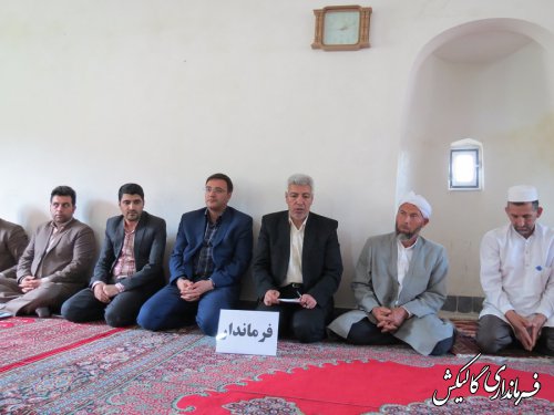 نخستین میز خدمت شهرستان گالیکش در سال جدید در روستای قوشه‌چشمه برگزار شد