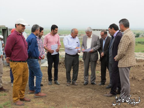 بازدید فرماندار گالیکش از عملیات احداث بیمارستان ۹۱ تختخوابی شهرستان