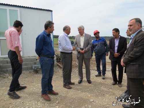 بازدید فرماندار گالیکش از عملیات احداث بیمارستان ۹۱ تختخوابی شهرستان
