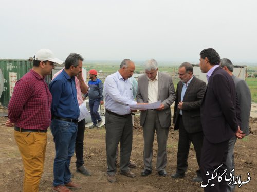 بازدید فرماندار گالیکش از عملیات احداث بیمارستان ۹۱ تختخوابی شهرستان