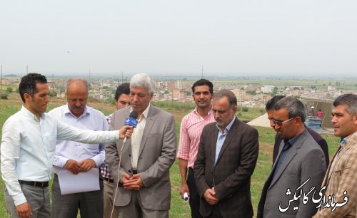 بازدید فرماندار گالیکش از عملیات احداث بیمارستان ۹۱ تختخوابی شهرستان