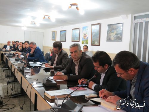 اولین جلسه ستاد اشتغال و اقتصاد مقاومتی شهرستان گالیکش در سال 98 برگزار گردید