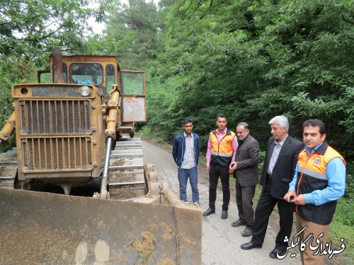 بازدید فرماندار گالیکش از روند بازگشایی مسیر ارتباطی زنبورداران شهرستان در منطقه جنگلی لوه