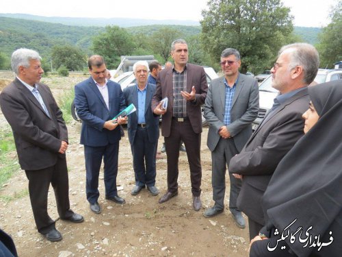 بازدید فرماندار گالیکش و رؤسای سازمان مدیریت و برنامه‌ریزی  و جهاد کشاورزی گلستان از پروژه شهرک گیاهان دارویی