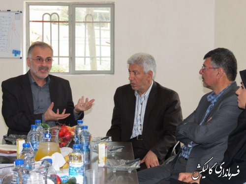 بازدید فرماندار گالیکش و رؤسای سازمان مدیریت و برنامه‌ریزی  و جهاد کشاورزی گلستان از پروژه شهرک گیاهان دارویی