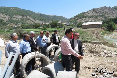بازدید از وضعیت پروژه‌های عمرانی روستاهای شهرستان گالیکش 