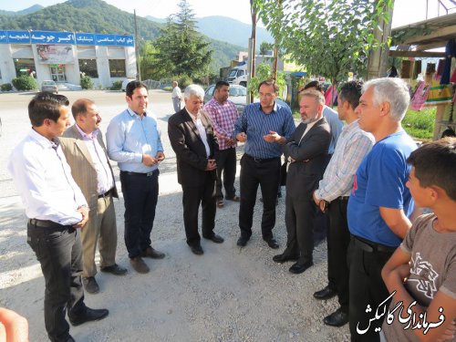 بازدید از وضعیت پروژه‌های عمرانی روستاهای شهرستان گالیکش 
