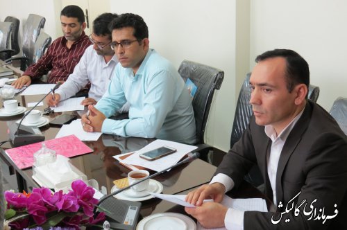 جلسه کارگروه آرد و نان شهرستان گالیکش برگزار شد
