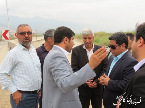 بازدید مشترک فرماندار و مدیرکل راهداری گلستان از محور ترانزیتی گالیکش-تنگراه