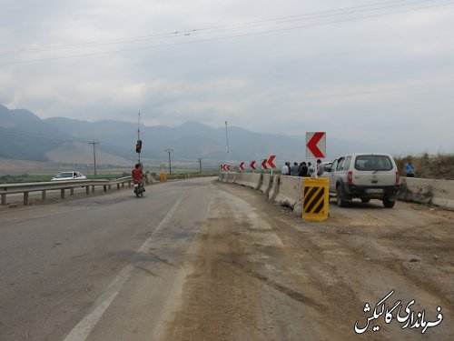 بازدید مشترک فرماندار و مدیرکل راهداری گلستان از محور ترانزیتی گالیکش-تنگراه