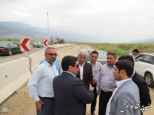 بازدید مشترک فرماندار و مدیرکل راهداری گلستان از محور ترانزیتی گالیکش-تنگراه
