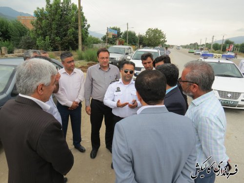 بازدید مشترک فرماندار و مدیرکل راهداری گلستان از محور ترانزیتی گالیکش-تنگراه