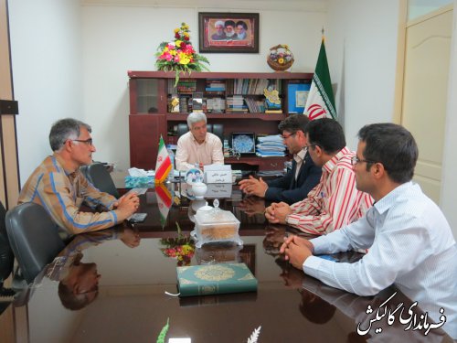 دیدار معاون اداره کل هواشناسي گلستان با فرماندار گالیکش