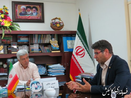 دیدار معاون اداره کل هواشناسي گلستان با فرماندار گالیکش