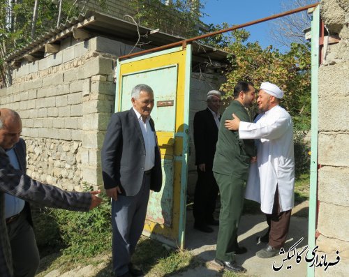 دیدار صمیمی فرماندار گالیکش با امام جماعت اهل‌سنت شهر صادق‌آباد